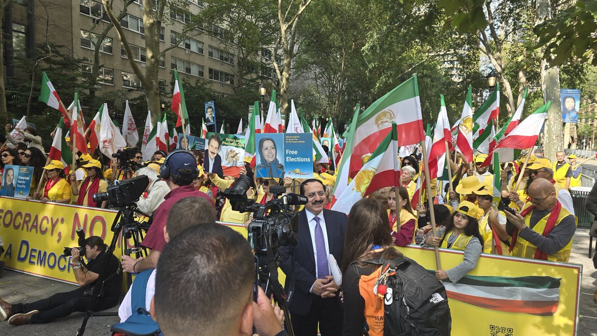 Reply to 
<a href="/Maryam_Rajavi/">Maryam Rajavi</a> 

1,800 executions in 14 months? That’s not a presidency—it’s a crime against humanity. The rally today proved that the only legitimate voice of Iran is its people.
New York 

#IranThirdOption 
#NCRIAlternative 
#OurChoiceMaryamRajavi