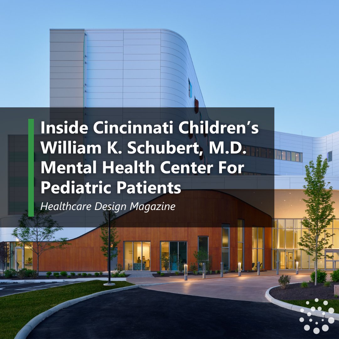 CMTAEngineers's tweet image. Completed in 2023, Cincinnati Children&apos;s College Hill Mental Health Center has revolutionized behavioral health treatment for children and adolescents. Operating at 70 #EUI, this facility optimizes patient comfort through strategically chosen systems and specialized #therapeutic…