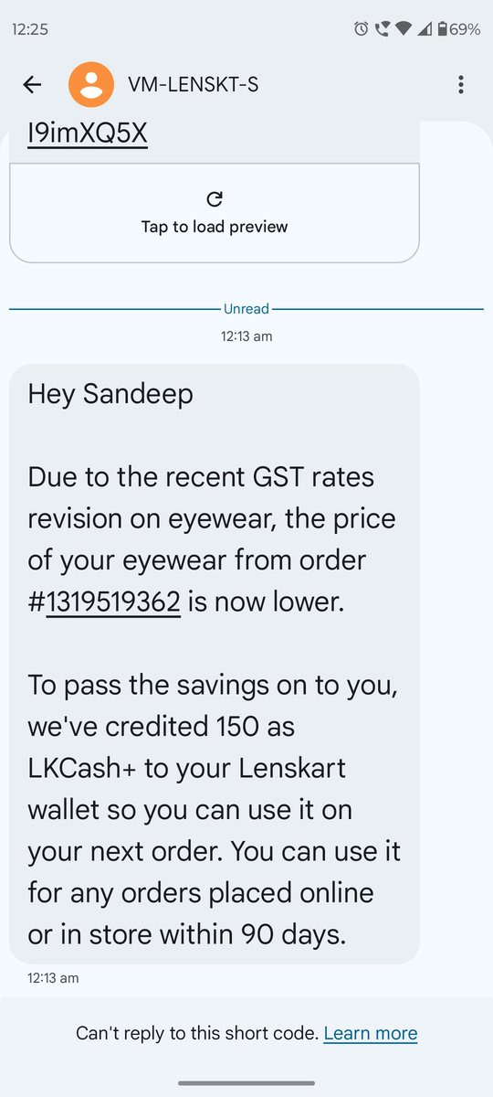 sandeepmk555's tweet image. Hii @Lenskart_com I expect such big companies like you should credit the money directly on bank account instead of lkcash