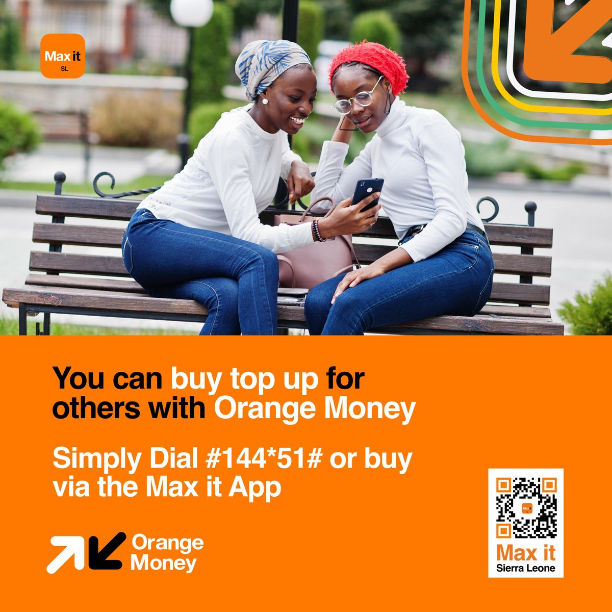 Buy Top-Up for Others with Orange Money

You can buy top-up for your others by dialing #144*51# or via Max it.

Orange is here.

#orangesl #OrangeMoney #orangeishere #Maxit
