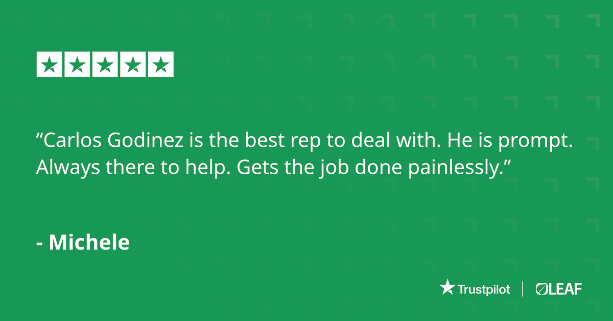 LEAFCommercial's tweet photo. Glad you had such a great experience with Carlos, Michele! Relationships matter, and LEAF Account Champions take the time to understand your needs and build custom solutions to help. Thanks for the review!

#TestimonialTuesday #RelationshipsMatter #EquipmentFinance https://t.co/SRsjVnJqJf
