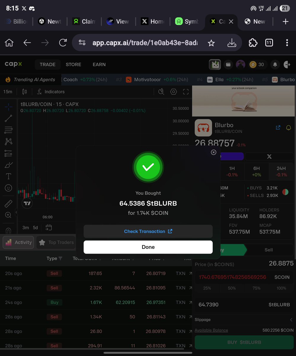 0xstardon's tweet image. Day 15 of capx Super App trading is complete. Not stopping till @0xCapx mainnet.

gcapx fam.
