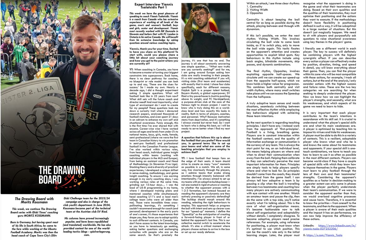moritzkossmann1's tweet image. In this weeks @iDiskiTimes article I had the great pleasure of interviewing the highly knowledgeable @Yiannis_Tsala who recently visited us at SV Ried. In this special 2 part series Yiammis shares a lot of great insight that coaches will benefit from.