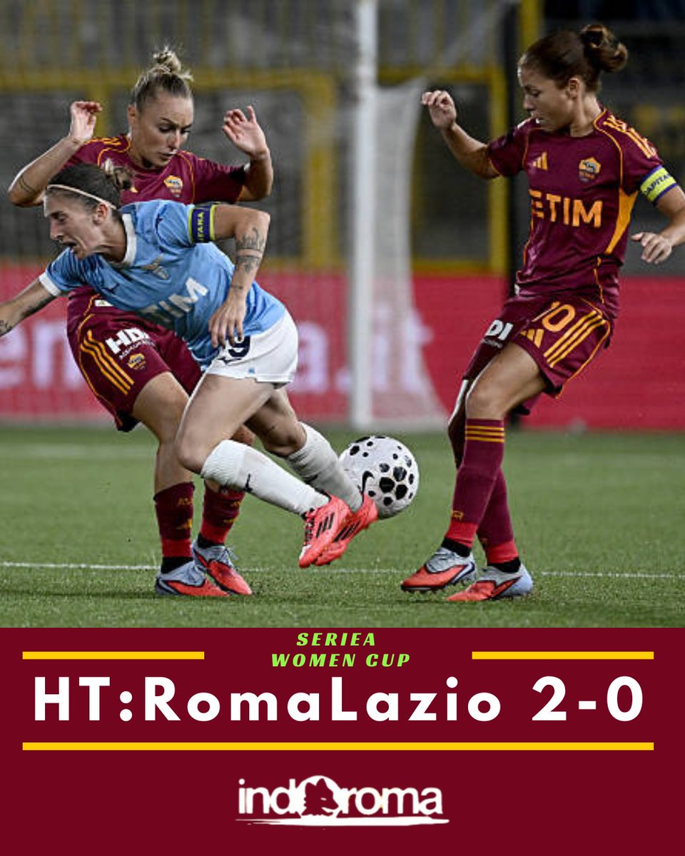 indoroma_'s tweet image. Semifinale Serie A Women&apos;s Cup.

⚽ 22&apos; #Haavi 🐺
⚽ 42&apos; #Corelli 🐺

.
.
.
#ASRoma #RomaLazio #DerbyDellaCapitale #SerieAWomenCup #ASRomaWomen #RomaFemminile #ASRomaFemminile #ForzaRoma #DajeRoma #giallorosse #indoroma