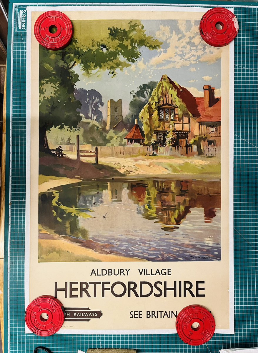 Final prep underway for October newsletter. Focus on newly acquired original railway and wartime posters PLUS more authentic 60s and 70s posters from the archives of G&amp;B Arts.

Subscribe via website or DM

#originalposters #posterart #railwayposter #jackmerriott #aldbury
