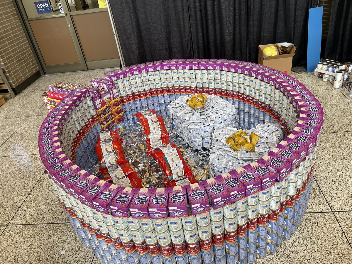 The <a href="/JMCSchools/">Jackson-Madison County Schools</a> RIFA Canstruction “Sunny Side Up” skillet, bacon, and eggs structure is finished!🍳 Thank you to Mr. Thompson, Mrs. White, and Dr. Plyler for assisting our <a href="/MalesusSTEM/">Malesus STEM Innovation Center</a> students as they built the structure! #community