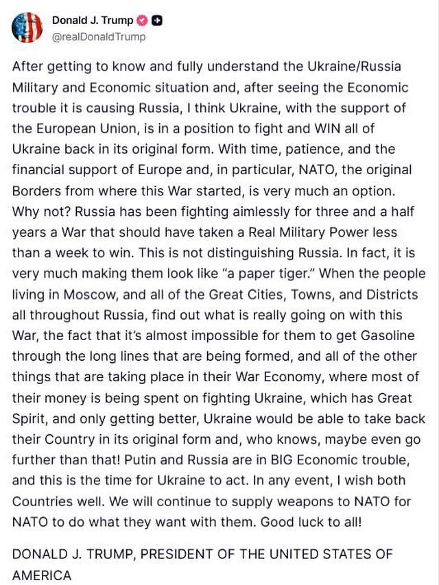 saintjavelin's tweet image. Today Trump is on the right side of history