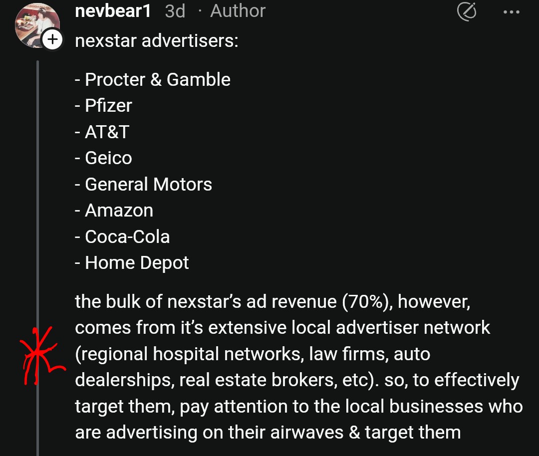 berboin's tweet photo. @MeidasTouch So now viewers can boycott @NXSTMediaGroup and it's advertisers 
Or businesses like Verizon https://t.co/q4s1jceCyQ