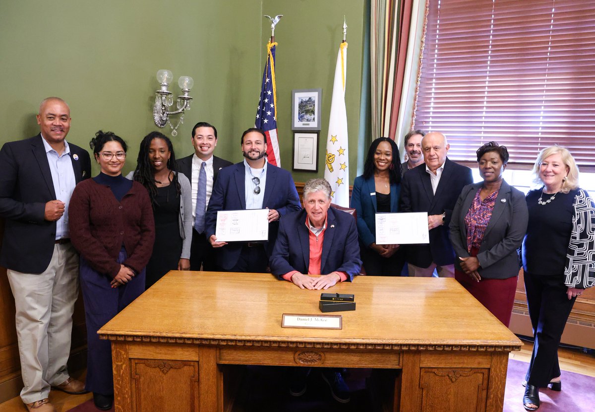 State leaders and advocates gathered at the State House yesterday for a ceremony honoring the signing of legislation sponsored by <a href="/JoshuaJGiraldo/">Joshua Giraldo</a> and Sen. Melissa Murray to create the Rhode Island Baby Bonds Trust.

<a href="/RITreasury/">Rhode Island General Treasurer James A. Diossa</a> and representatives of organizations including