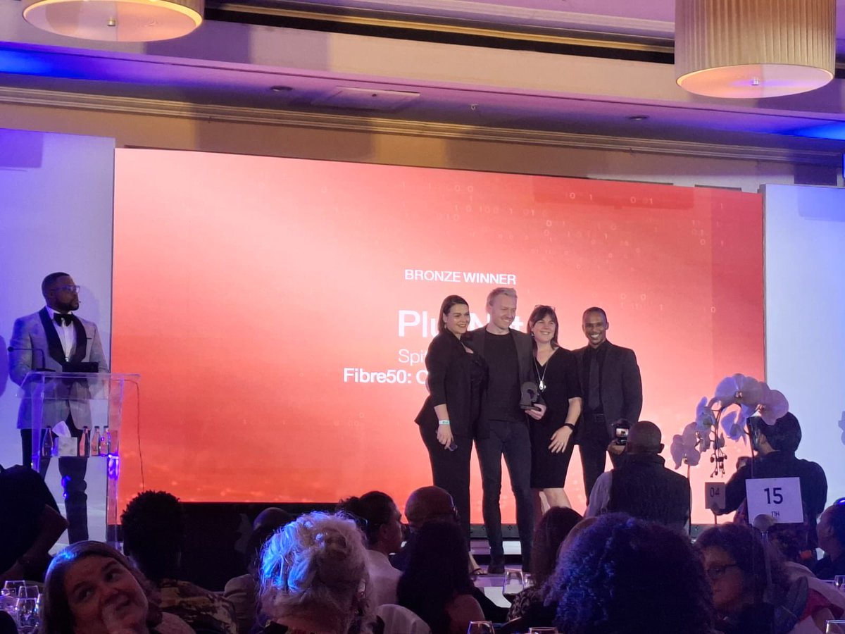 SpitfireInbound's tweet image. 🥉 Big news! @SpitfireInbound and @PluxNet have won Bronze at the 2025 @NewGeneration_0 for “Fibre50: Connected for Less.” 🎉

Proud of our team and client for creating work that truly connects SA! 🇿🇦

#NewGenAwards #SpitfireInbound #PluxNet