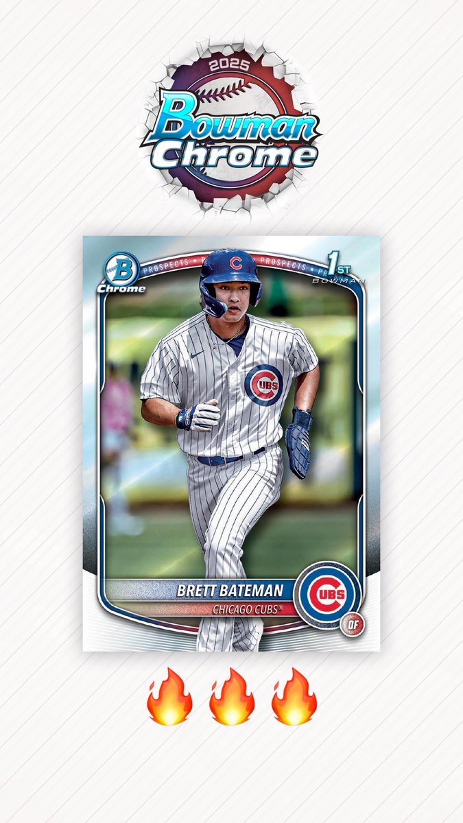 Bowman Chrome 2025 is live! Go try to collect my cards!
<a href="/npgsports/">Nello Gamberdino II</a> <a href="/Topps/">Topps</a>