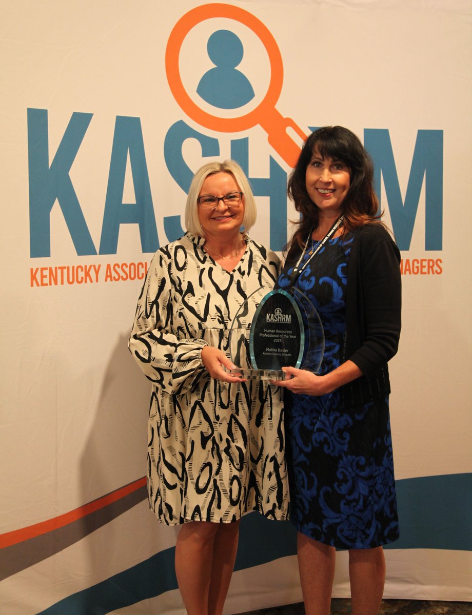 Our Assistant Superintendent for Human Resources, Malina Basler, is the <a href="/KASHRM_/">KASHRM</a>  Human Resources Professional of the Year! Congratulations on this big honor!