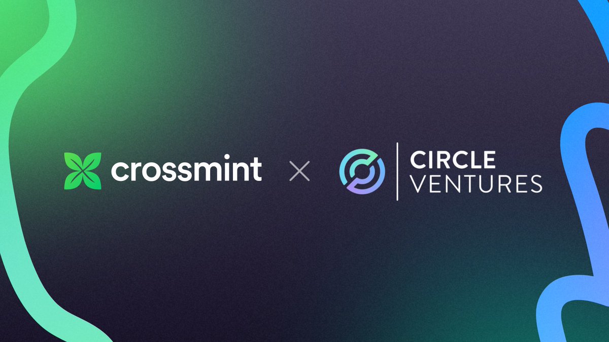 Crossmint (@crossmint) on Twitter photo We’re excited to announce a strategic investment from <a href="/circle_ventures/">Circle Ventures</a>.
It’s one of many ways we’re working with Circle to bring stablecoin-powered payments to billions of users and AI agents, and millions of companies. 🧵 We’re excited to announce a strategic investment from <a href="/circle_ventures/">Circle Ventures</a>.
It’s one of many ways we’re working with Circle to bring stablecoin-powered payments to billions of users and AI agents, and millions of companies. 🧵