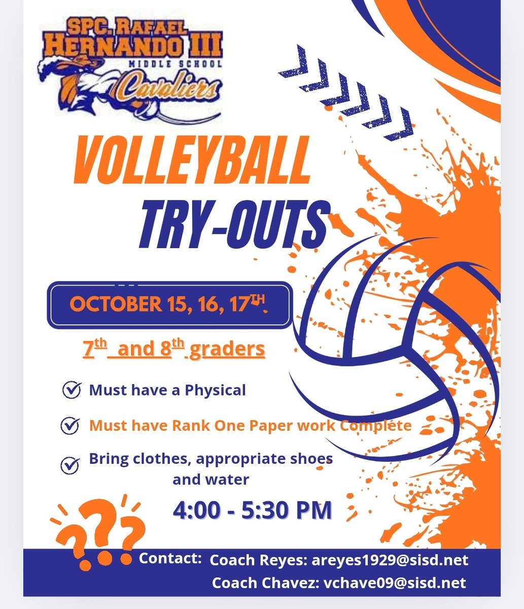 <a href="/HERNANDO_MS/">Dr. Jesse A. Sepulveda</a> Volleyball Tryouts!