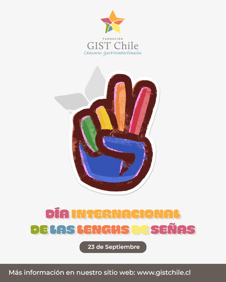 Hoy conmemoramos el Día Internacional de las Lenguas de Señas. Un recordatorio de la importancia de la inclusión y la comunicación para todas las personas. 🤘🏻🌍

#DíaDeLasLenguasDeSeñas #GISTChile