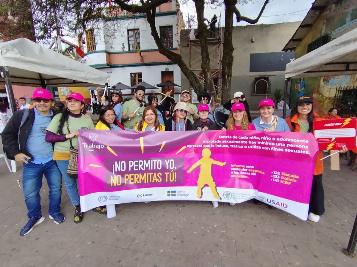 MintrabajoCol's tweet photo. Sumando Esfuerzos y articulando acciones para continuar acelerando la eliminación de este Delito. 🫱🏼‍🫲🏽

#NoPermito
#ConDignidadCumplimos 🇨🇴 https://t.co/hXjTLqA9En