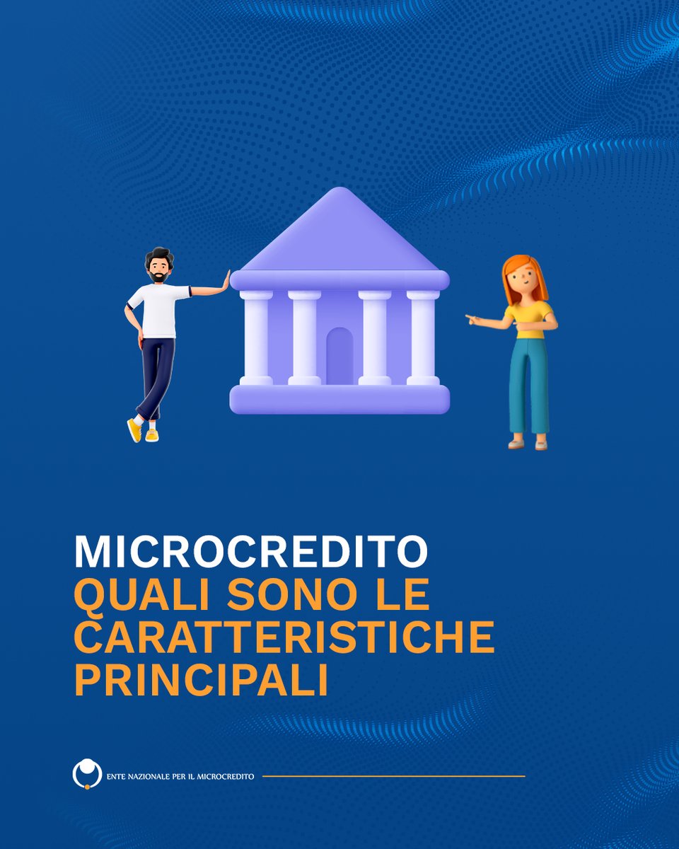 Quello che contraddistingue il Microcredito dal credito ordinario è l’attenzione alla persona.

Scopri le caratteristiche principali del Microcredito👉 microcredito.gov.it