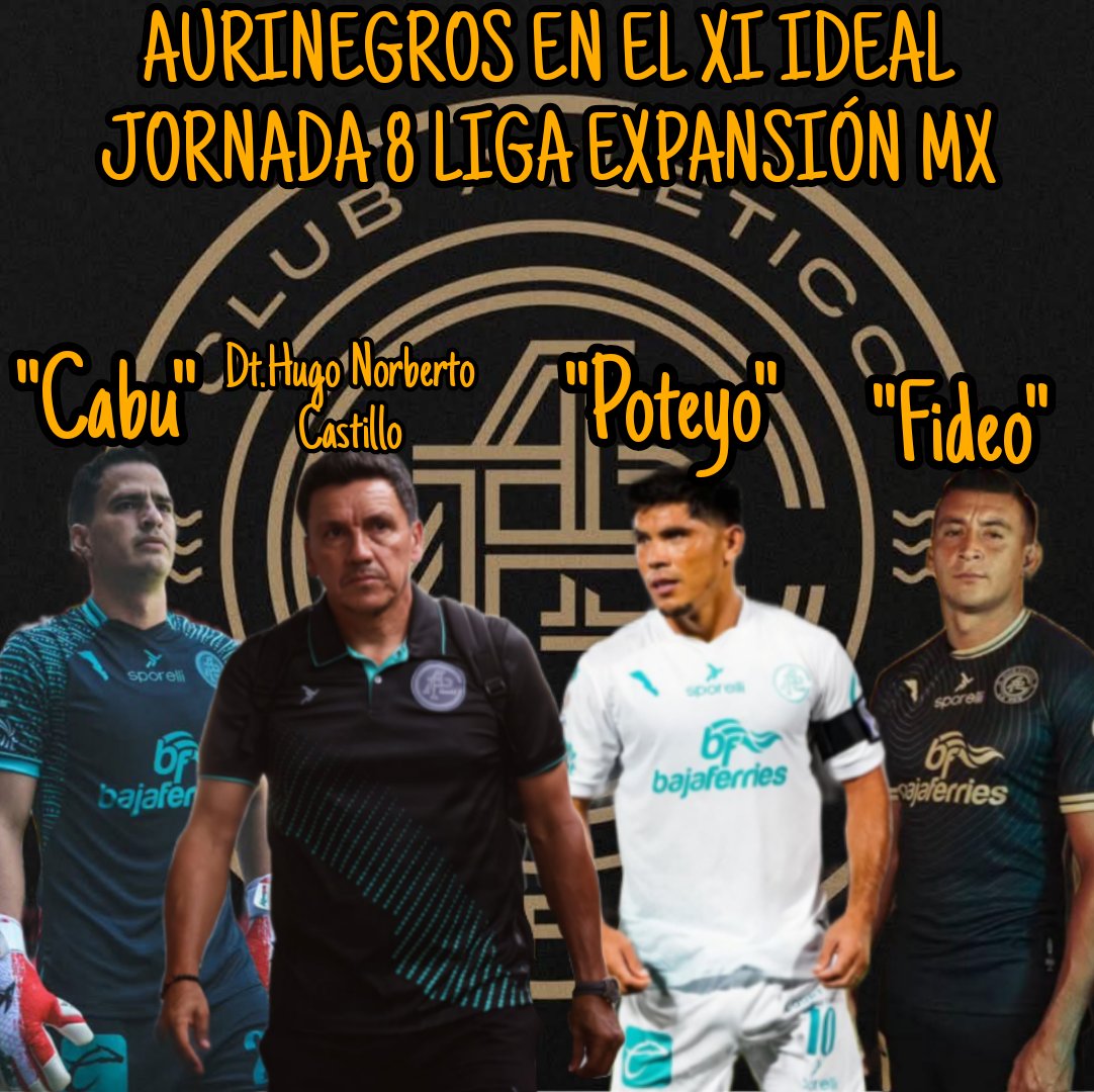 RinconBCS's tweet photo. Club Atlético La Paz encabeza el XI ideal de la jornada tras la gran actuación del equipo con la goleada 3-0 sobre Atlético Morelia.

•Cabu Estrada:Arco en cero🥅
•Fideo:Gol⚽️
•Poteyo:Doblete⚽️⚽️
•DT.Hugo Castillo: La mente maestra detrás del buen funcionamiento del equipo✍️ https://t.co/6yor2A61mr