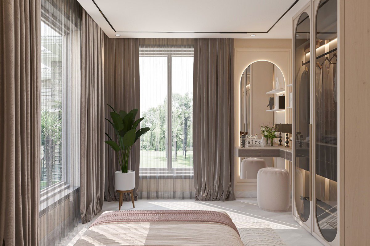 Designer_MA1's tweet image. احد الاعمال في تصميم غرفة نوم على النمط نيوكلاسيك🌟

للاستشارات والتواصل : wa.me/message/KE4SXH…