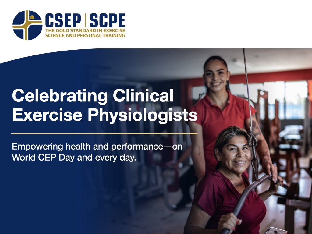 csep_scpe's tweet image. CSEP-CEPs are nationally certified, university-educated professionals who bridge the gap between exercise and healthcare. On #WorldCEPDay, we recognize their essential role in promoting wellness, managing chronic conditions, supporting high-demand professions, and building a…