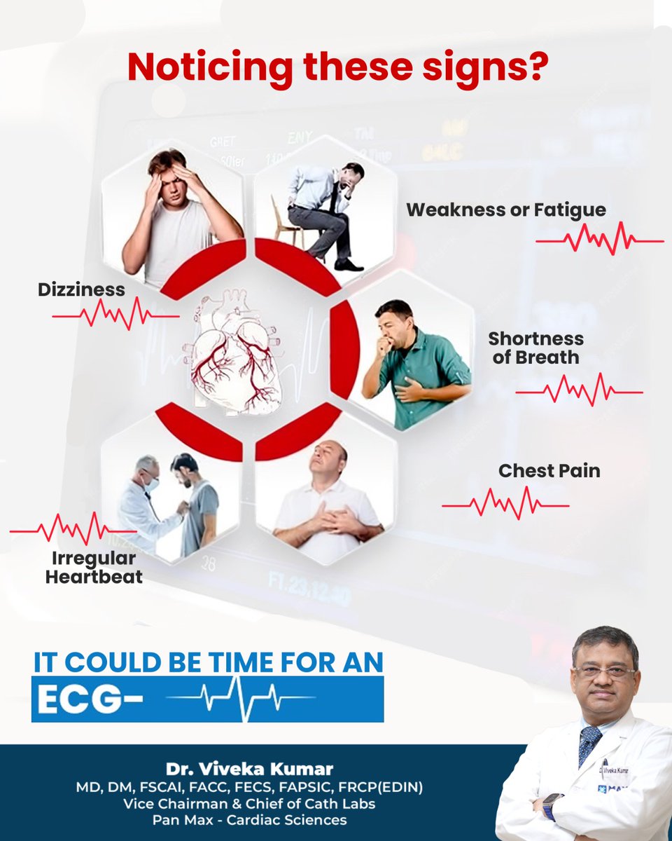 Dr_Vivekakumar's tweet image. Heart Warning Signs: Time for an ECG?

Contact:- +918802024222

#ecgtest #heartwarningsigns #dontignorethesigns #heartcheckup #earlydetection #hearthealth #cardiacawareness #heartdiseaseprevention  #maxhospitalsaket #heartspecialist #drvivekakumar #cardiologist #cardiologistdelhi