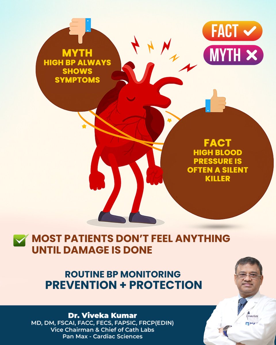 Dr_Vivekakumar's tweet image. High Blood Pressure – The Silent Killer: Prevent It with Regular BP Monitoring!

Contact:- +918802024222

#highbloodpressure #silentkiller #bpcheck #healthyheart #preventivecare #healthawareness #maxhospitalsaket #heartspecialist #drvivekakumar #cardiologist #cardiologistdelhi