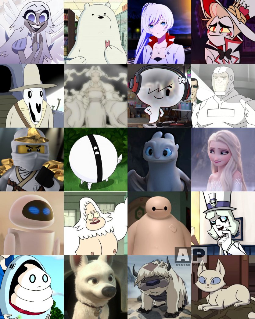 Who's your favorite white character here? 🤍