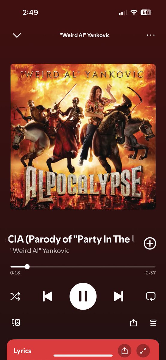 Weird Al ICE Song is going platinum if this is any indication