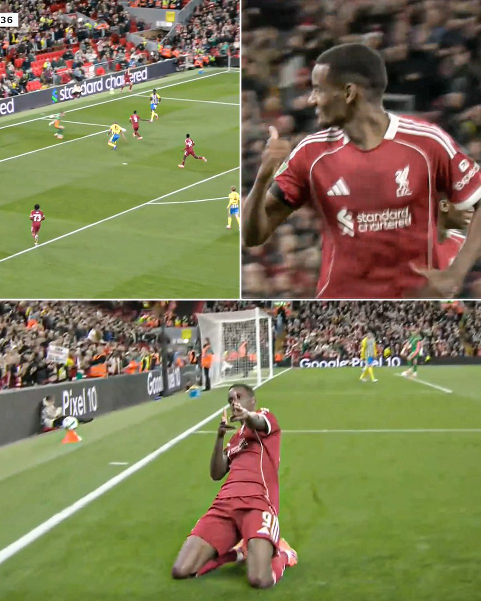 ALEXANDER ISAK SCORES HIS FIRST GOAL FOR LIVERPOOL 💥