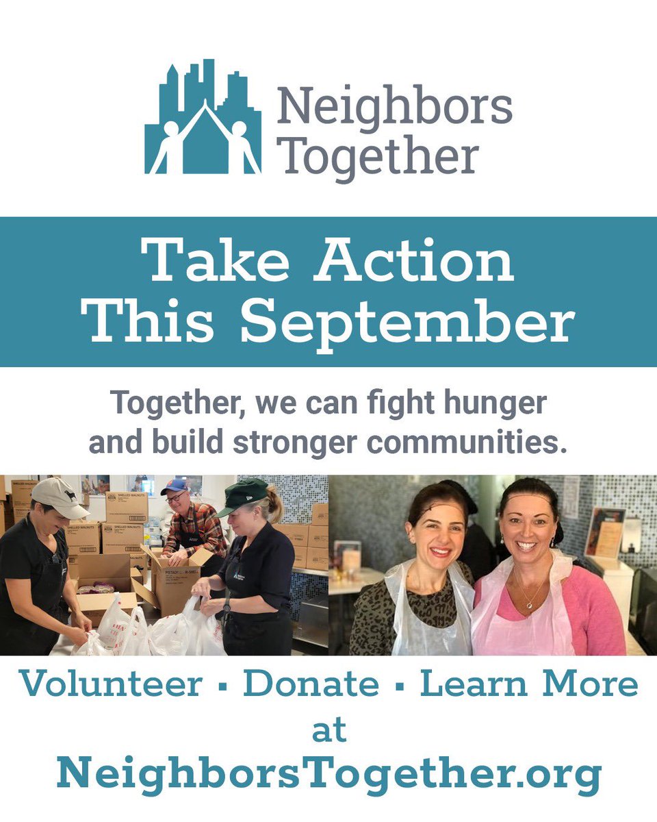 September is Hunger Action Month 🌍💛 

Join us in the fight against hunger -right here in New York. 

Whether you volunteer, donate, or spread the word, your action makes a difference.  

Learn more and get involved at neighborstogether.org.

#hungeractionmonth #endhungernyc