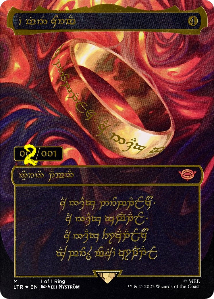 TolarianCollege's tweet image. But they were, all of them, deceived, for another Ring was printed.

#MTGXTheHobbit