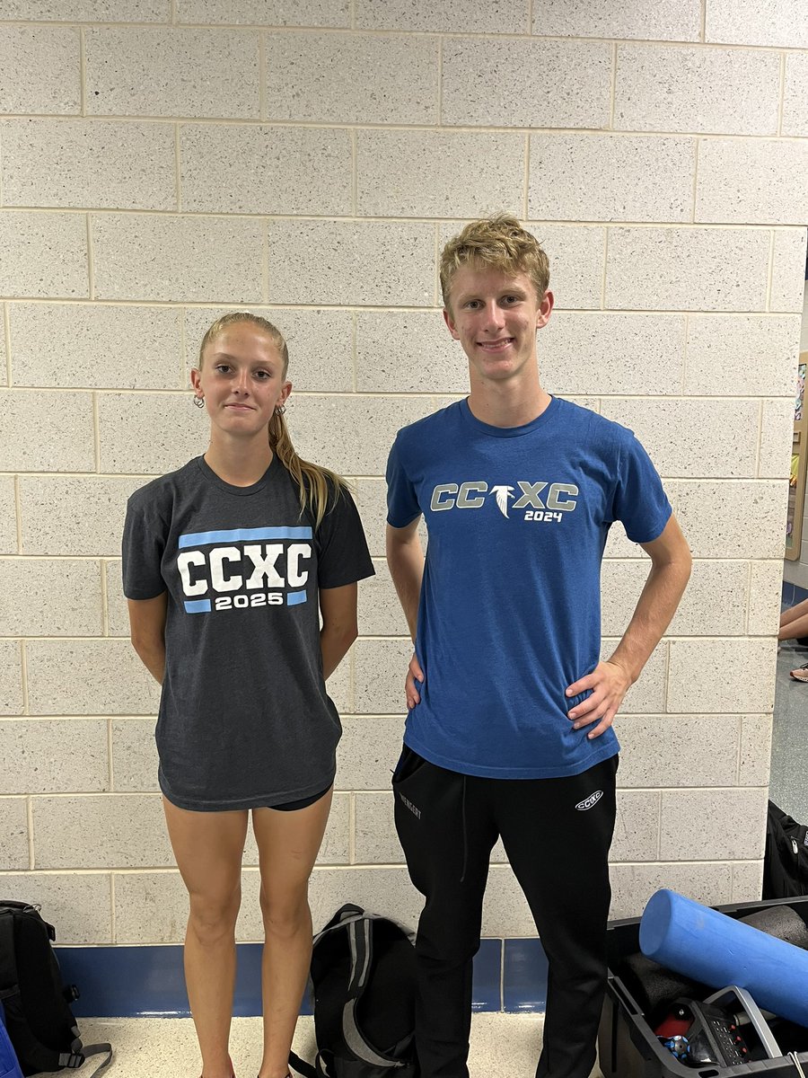 Introducing the CCXC Runners of the Meet for the Ephrata Meet - Addi Davis &amp; Henry Wengert. Earned…Not Given 💪