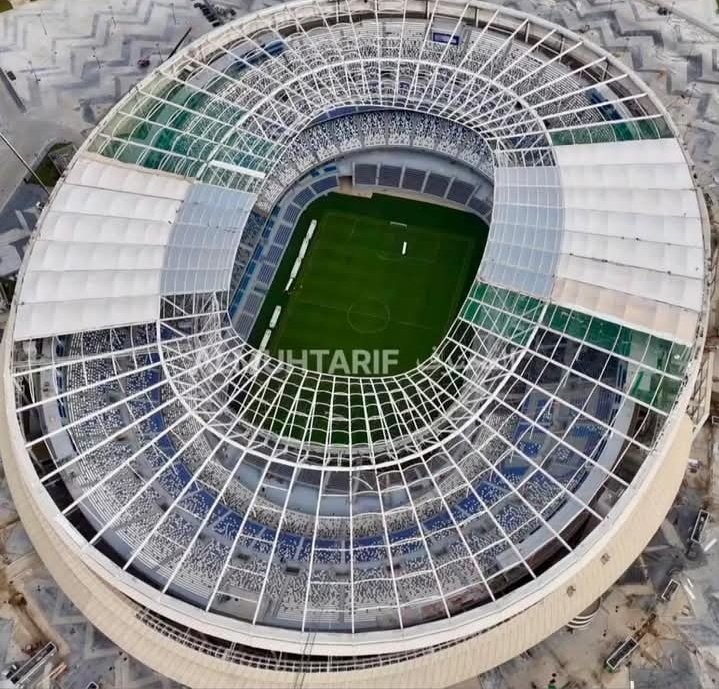 🇲🇦🔜🏟 The renovation of Morocco's Tangier Stadium is progressing 🔵⚪

Capacity 👥:  75 600 seats
