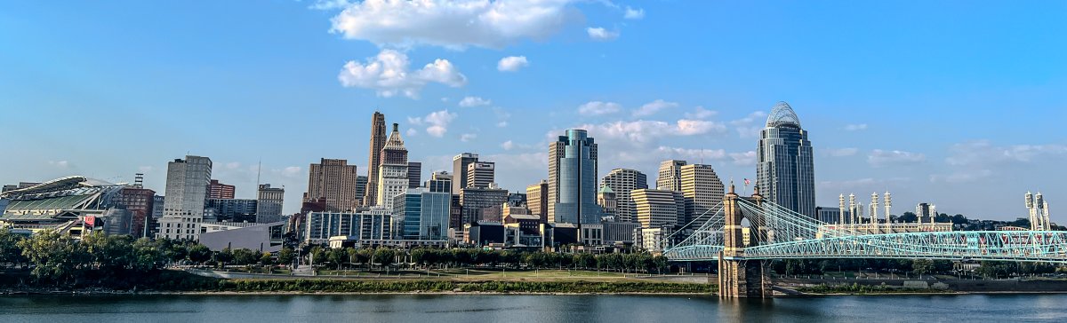 What a great view, thanks to RCC Board of Governors member Wesley Pinkham. 

Want to learn more about Cincinnati, our host city? Check out the great resources and links shared at VisitCincy.com - visitcincy.com