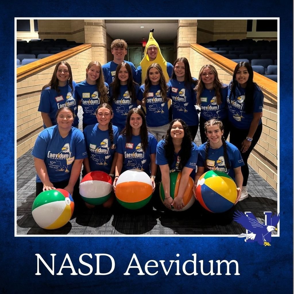 NAHS hosted an Aevidum Talk to 9 other schools from Northampton &amp;  Monroe counties. The Talk's mission on  suicide prevention and mental health awareness.  The word Aevidum means "I've got your back," which is the  organization's message of support. #Aevidum10years