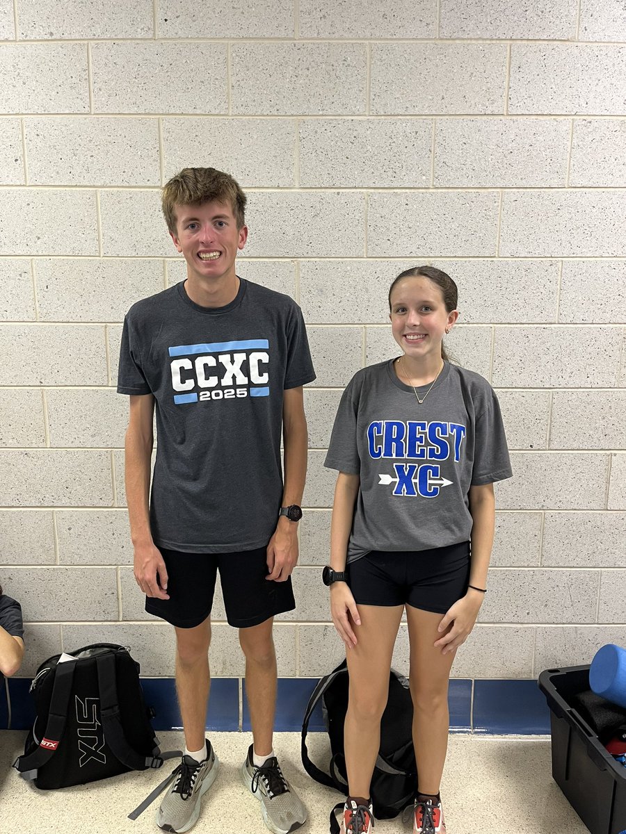 Introducing the CCXC Runners of the Meet for the Warrior Twilight Meet - James Engle &amp; Sami Rundle. Earned…Not Given 💪