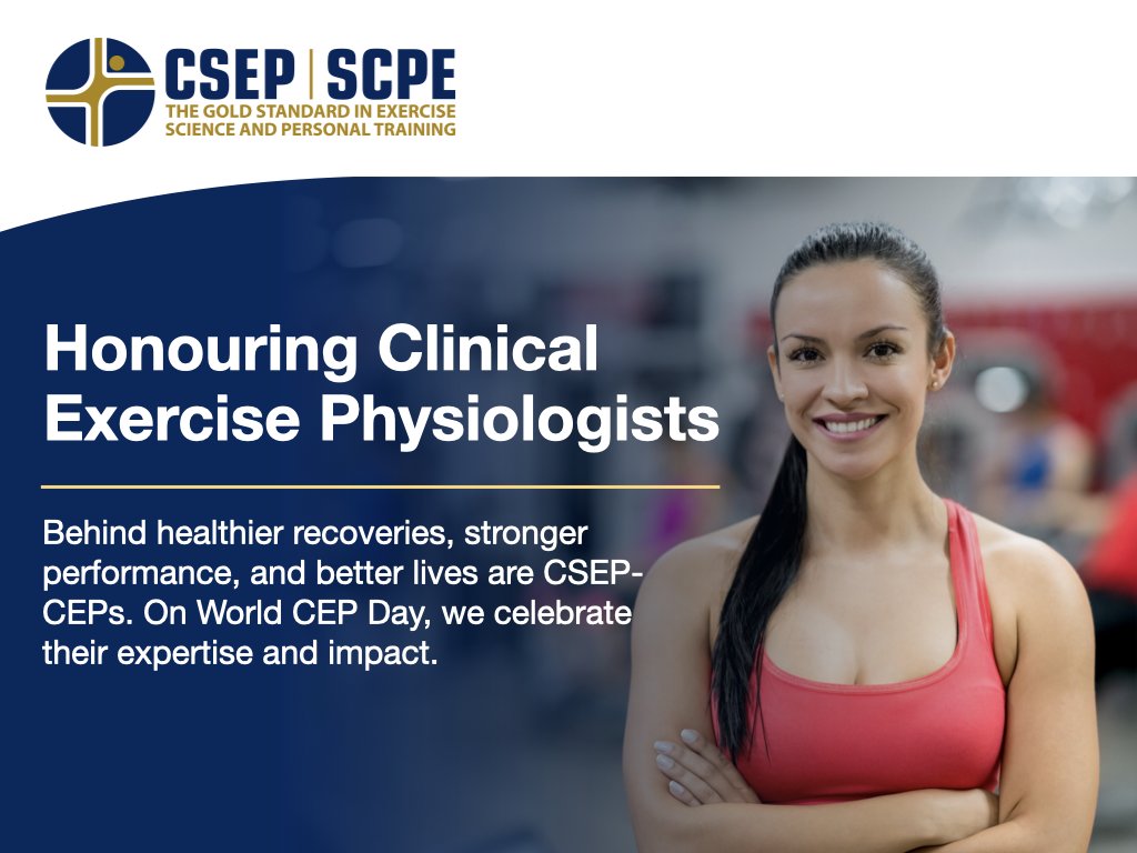 csep_scpe's tweet image. Behind healthier recoveries, improved quality of life, and stronger athletic performance are CSEP Clinical Exercise Physiologists. Today on #WorldCEPDay, we honour their expertise, dedication, and impact across clinical care, community health, research, and high-performance…