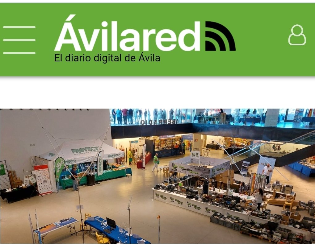 Gracias <a href="/Avilared/">Avilared</a> por la cobertura de <a href="/IberRadio/">IberRadio</a> en <a href="/LIENZONORTE/">Lienzo Norte</a>
avilared.com/art/86883/crec…
<a href="/ure_es/">Unión de Radioaficionados Españoles</a>
#somosURE