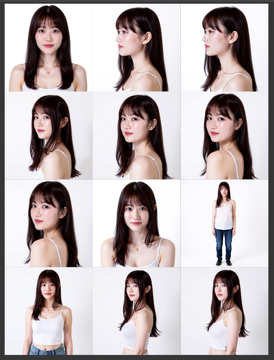 PhotogenicWeekE's tweet image. #QwenImageEdit2509 + #TextEncodeQwenImageEditPlus (1枚目)と、#QwenImageEdit + #TextEncodeQwenImageEdit (2枚目)で、結果変わりますね。完全ではないですが、よりPromptに忠実なのは前者 &lt; 同一設定