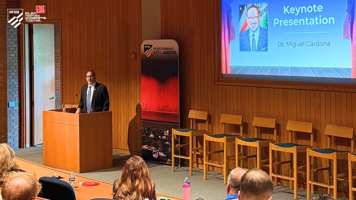 The 2025 NFHS Performing Arts Conference is underway this week!

Over 100 attendees from 33 states and 83 organizations are gathered in Chicago, Illinois to discuss best practices for high school performing arts and activities programs around the nation.
