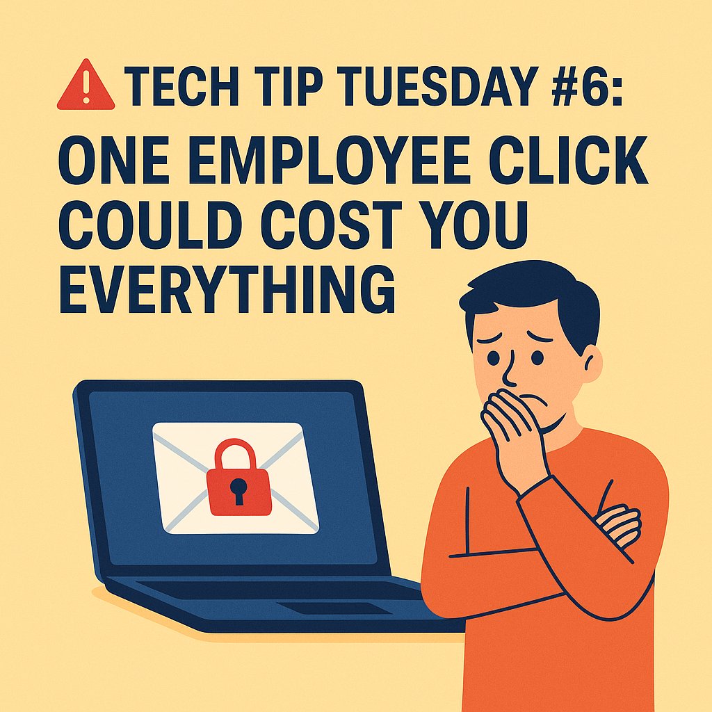 BitVods's tweet image. Most ransomware attacks start with one person clicking a fake email.
🧠 Train your team. Use real security tools. Or let us handle it.
📩 info@cajunartfestival.com

#CyberSecurity #TechTipTuesday #RansomwareProtection #AcadianaBusiness