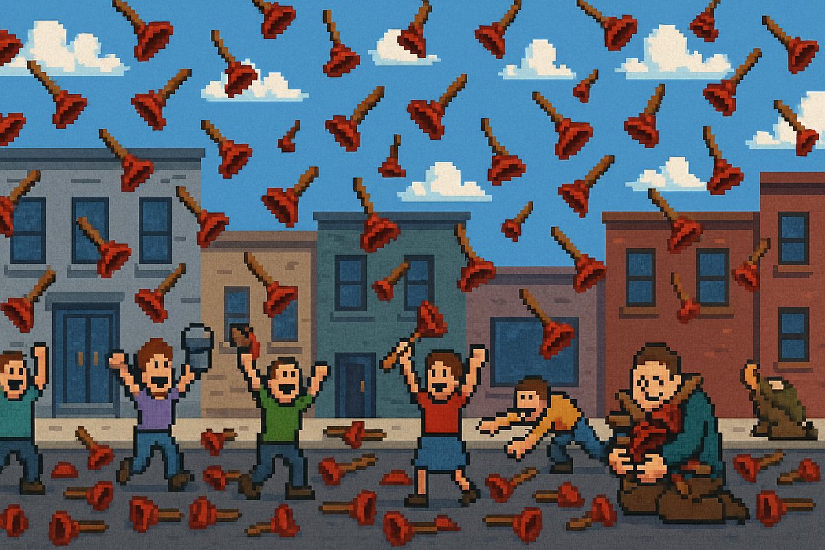 Airdrop szn but it’s just plungers. 💸🪠