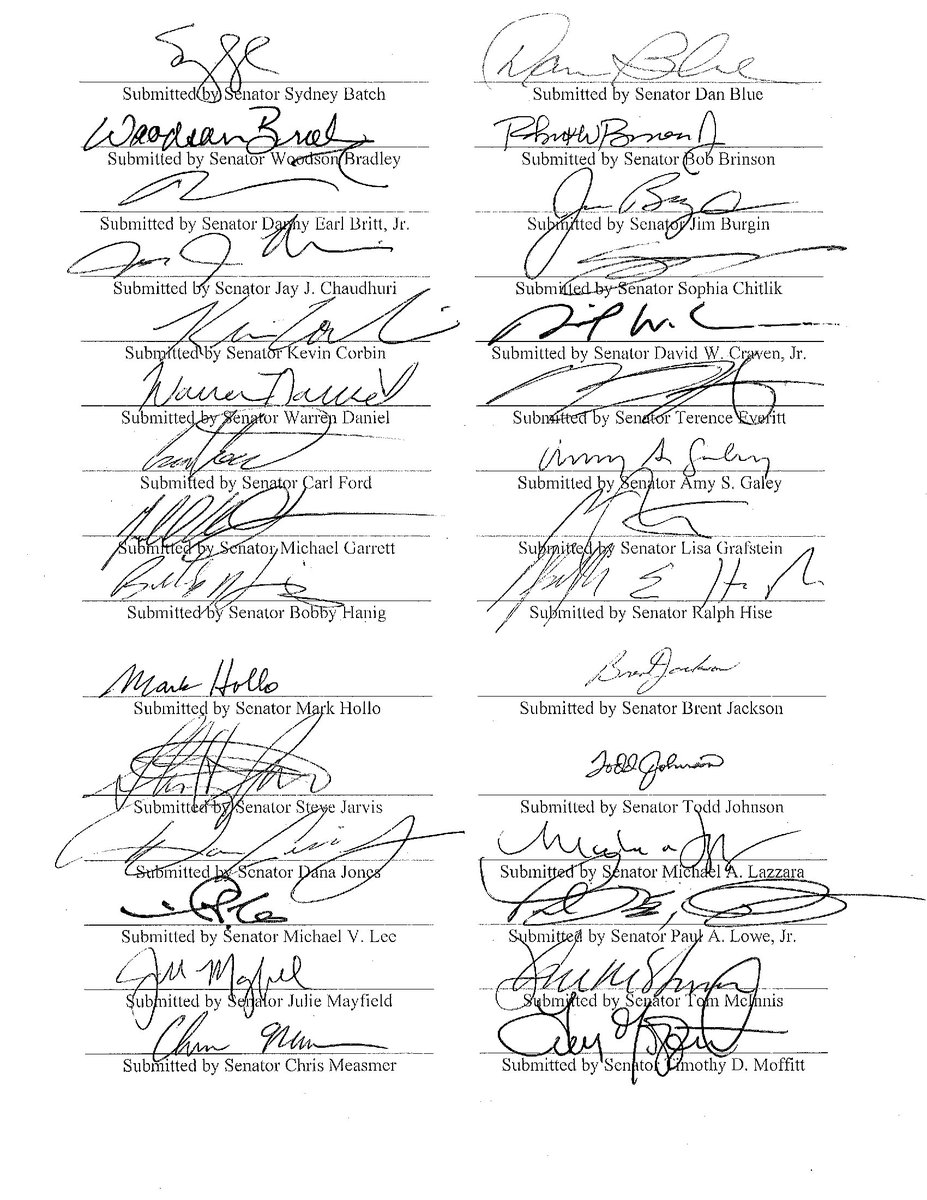 Yesterday, I was honored to sign my name in support of these two senatorial statements commemorating the lives of Charlie Kirk and Iryna Zarutska.

I am grateful to stand alongside my colleagues in honoring their legacies.

#ncpol