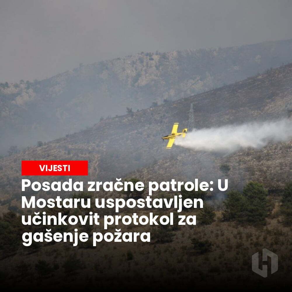 hercegovinainfo's tweet image. Posada zračne patrole iz Mostara postavila visoke standarde u gašenju požara kroz učinkovit pilot projekt uz podršku civilne zaštite i vatrogastva. - bit.ly/47ScXpf

#zračnaPatrola #pilotProjekt #gašenjePožara #Mostar #vatrogastvo