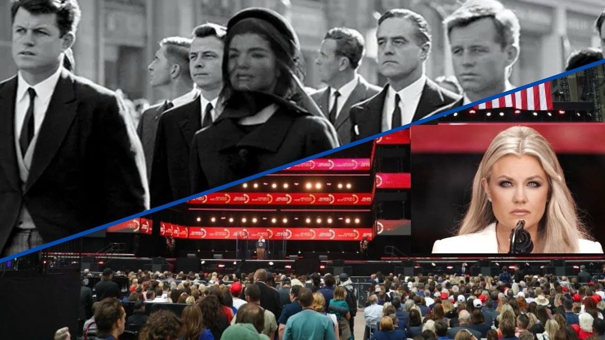 Widows of assassinated leaders then and now. Both beautiful, both shattered by grief. BUT one projects fragility while the other steely strength. Already the CEO of TurningPoint USA, Erika Kirk is fast becoming a potent political force.

#CharlieKirk #TurningPointUSA #ErikaKirk