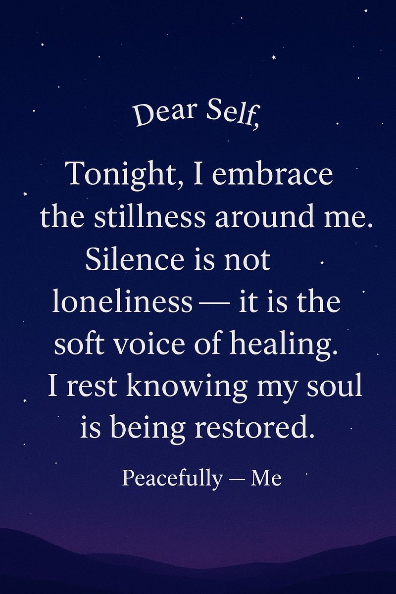 Sampee24_7's tweet image. ✨ Healing blooms in silence. Tonight, I rest in calm.
#DearSelf #EveningReflections #HealingJourney #InnerPeace #CalmMind