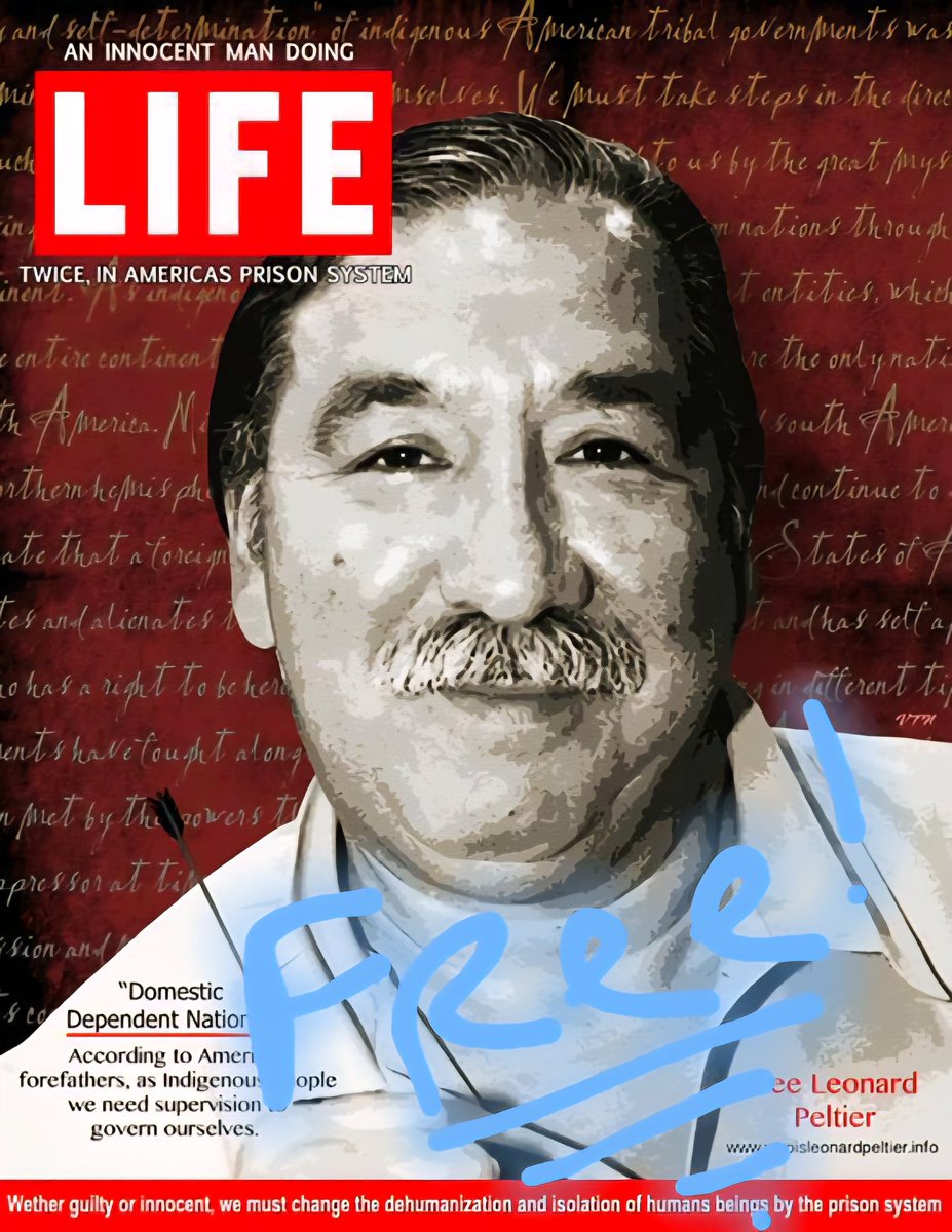 Sonoluminesenc1's tweet photo. I remember one of the first things I ever reblogged-or whatever it was called on MySpace-was about freeing Leonard Peltier. Well he's free now. The internet works. And the evil that is soon-not-to-be just can't wrap it's tenticles around it! Lol🏆#interneteffect #nativeamerican https://t.co/3NjFSu9YIu