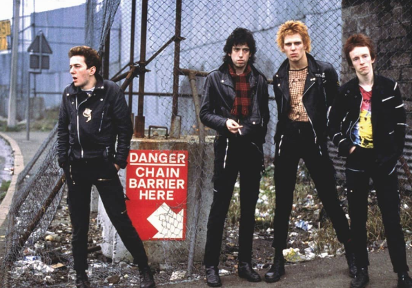 The Clash in Belfast - 1977. Photo by Adrian Boot