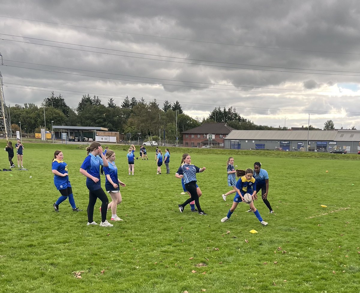 Great outing for the <a href="/IrvineRoyalAcad/">Irvine Royal Academy</a> <a href="/CashBackScot/">CashBack4Communities</a> <a href="/Scotlandteam/">Scottish Rugby</a> School of Rugby today at the <a href="/KilmarnockRFC/">Kilmarnock Rugby</a> festival. First game for most of the S1 boys today started with a win 💪🏻 New addition Lucca was excellent for S2 boys, and a new combine S1/2 Girls team smashing it