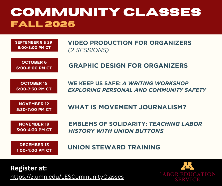 5 classes remaining this fall!
z.umn.edu/LESCommunityCl…
